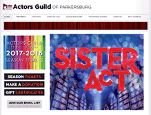 Tablet Screenshot of actors-guild.com